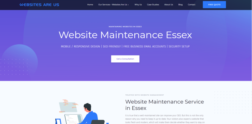 Website Maintenance Essex - Websites Are Us